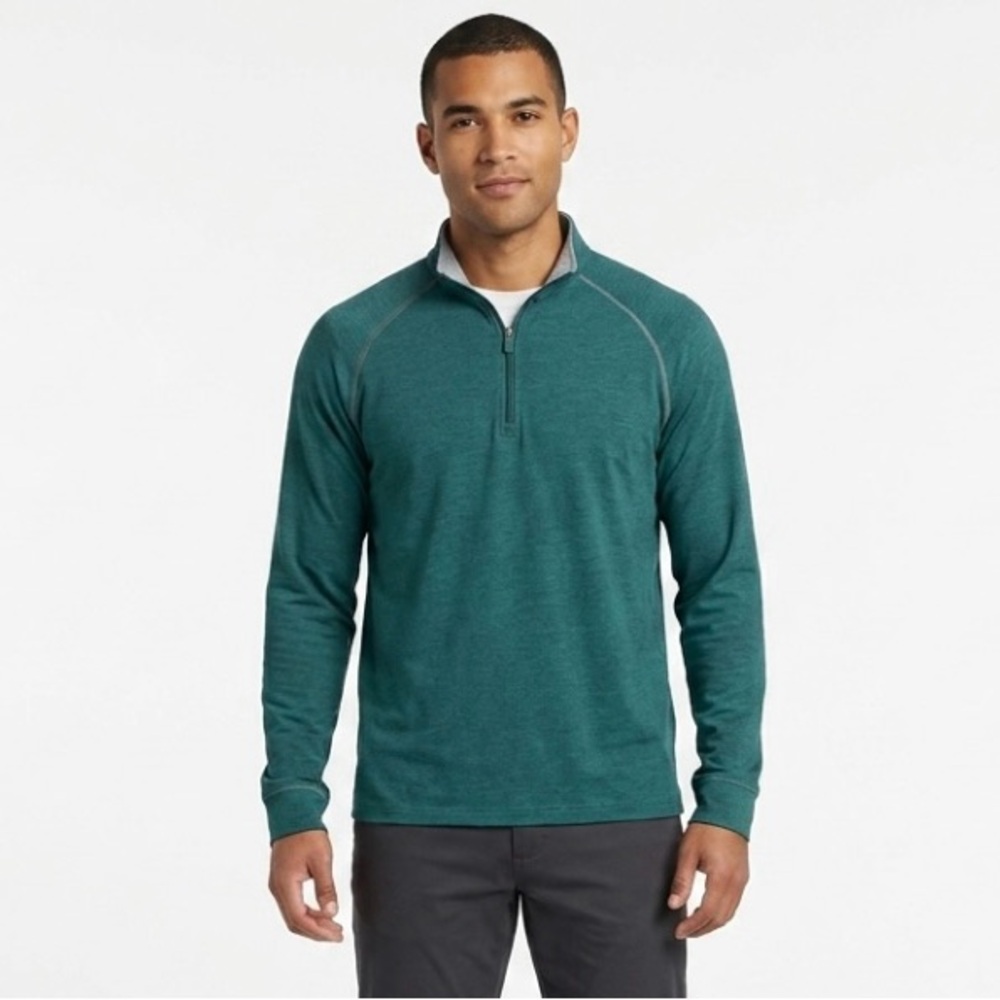 Tasc Performance Quarter-Zip Pullover Sz M Teal Athleisure Gorpcore Running Golf